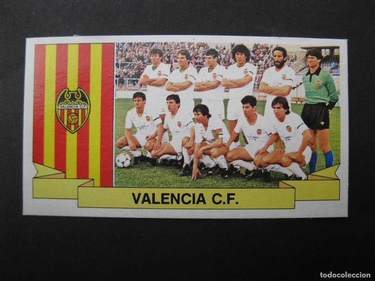 Cromos de f&uacute;tbol: ALINEACI&Oacute;N DEL VALENCIA C.F. - CAMPEONATO DE LIGA 85/86 - EDICIONES ESTE.
