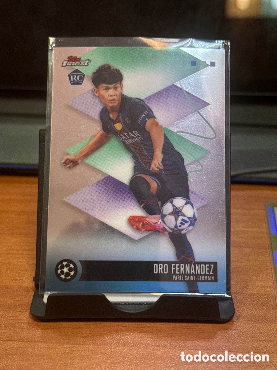 Cromos de f&uacute;tbol: Dro Fern&aacute;ndez psg rookie topps finest