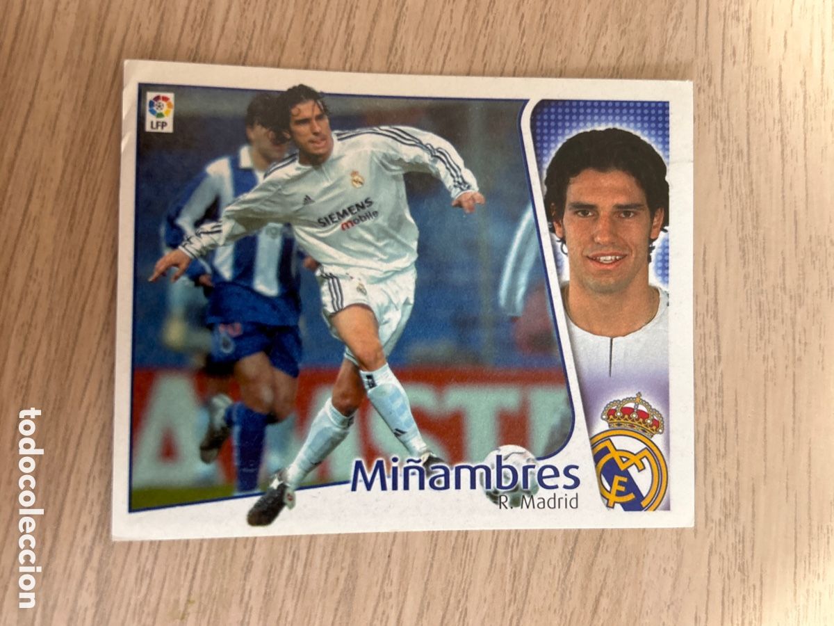 Cromos de f&uacute;tbol: MI&Ntilde;AMBRES REAL MADRID LIGA ESTE 2004 2005 04 05 NUNCA PEGADO SIN PEGAR