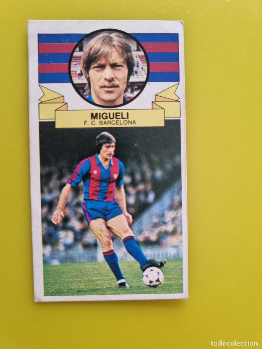 Cromos de f&uacute;tbol: CROMO DE F&Uacute;TBOL LIGA ESTE 85 86 1985 1986 MIGUELI DESPEGADO FC BARCELONA AR926