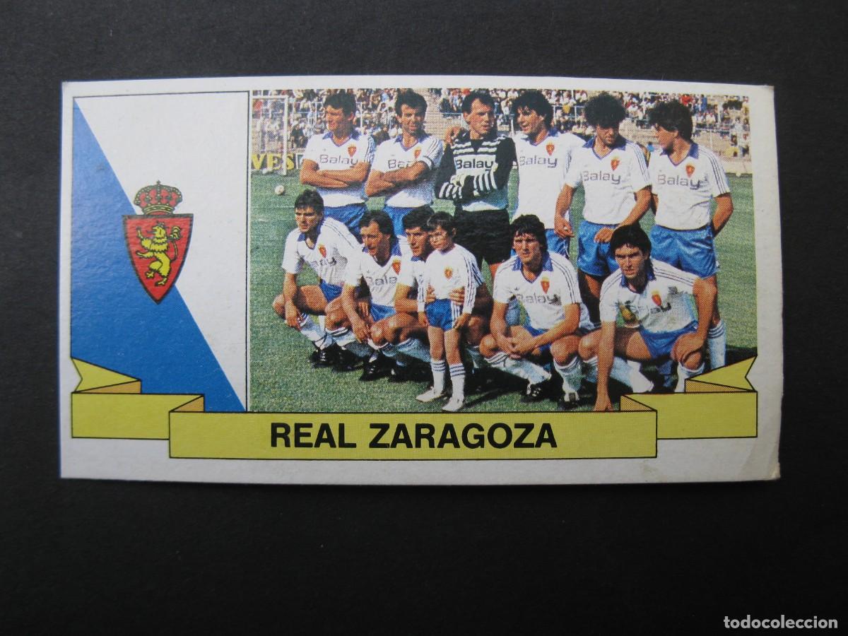 Cromos de f&uacute;tbol: ALINEACI&Oacute;N DEL REAL ZARAGOZA - CAMPEONATO DE LIGA 85/86 - EDICIONES ESTE.