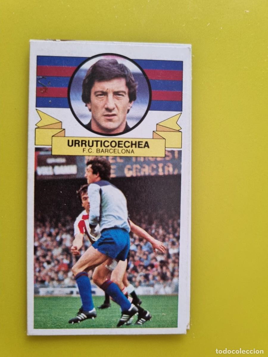 Cromos de f&uacute;tbol: CROMO DE F&Uacute;TBOL LIGA ESTE 85 86 1985 1986 URRUTICOECHEA DESPEGADO FC BARCELONA AR926