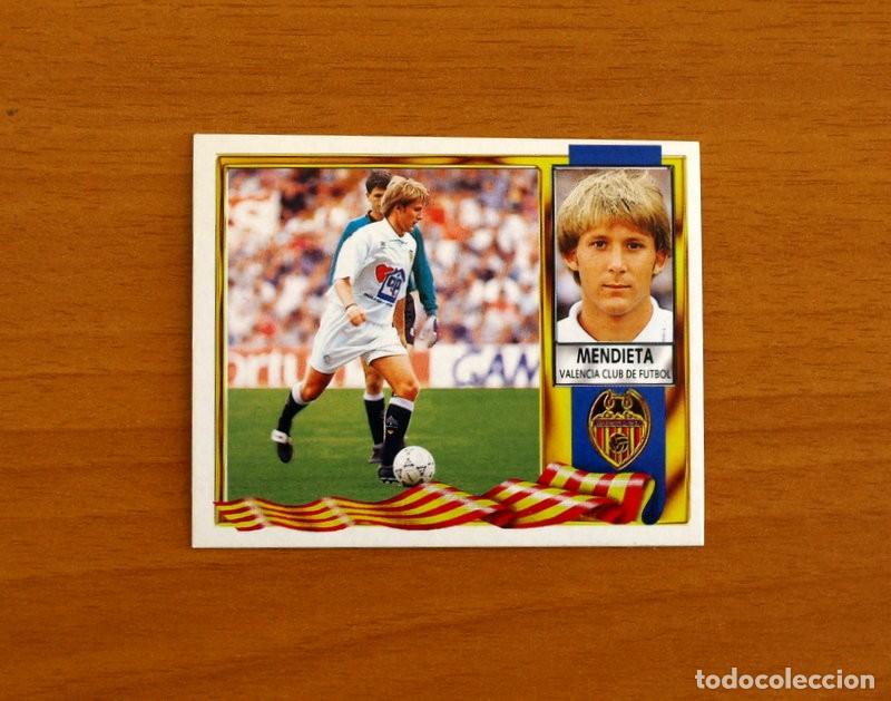Cromos de f&uacute;tbol: Valencia - Mendieta - Ediciones Este Liga 1995-1996, 95-96 - Nunca Pegado