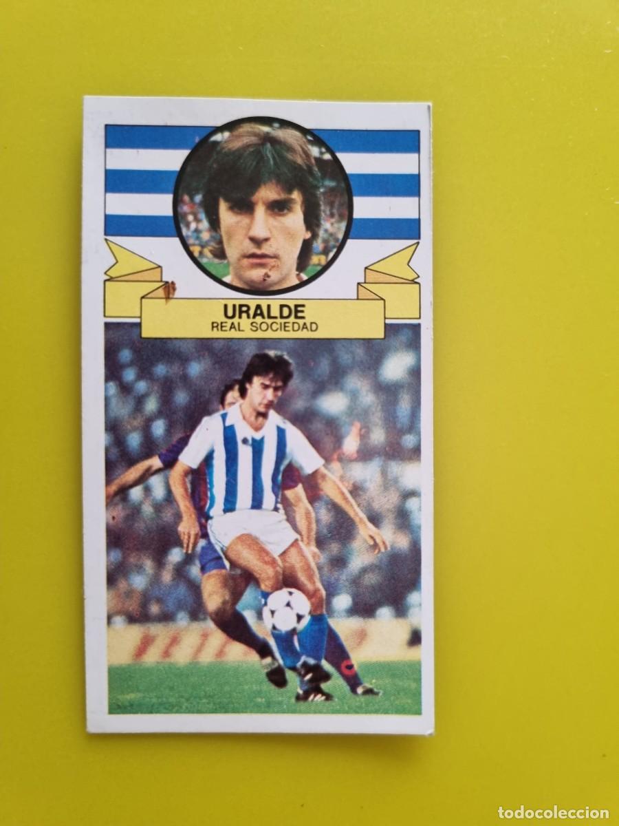 Cromos de Futebol: CROMO DE F&Uacute;TBOL LIGA ESTE 85 86 1985 1986 URALDE DESPEGADO REAL SOCIEDAD AR926