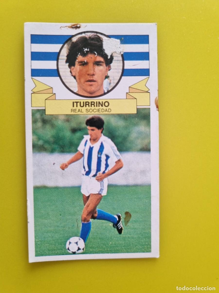 Cromos de f&uacute;tbol: CROMO DE F&Uacute;TBOL LIGA ESTE 85 86 1985 1986 ITURRINO DESPEGADO REAL SOCIEDAD AR926