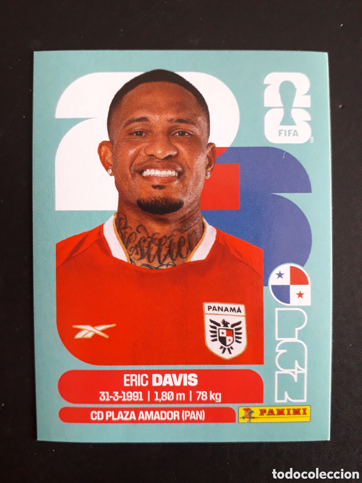Fu&szlig;ball-Sticker: DAVIS PANAM&Aacute; PAN 7 MUNDIAL F&Uacute;TBOL 2026 FIFA WORLD CUP PANINI SIN PEGAR PEDIDO M&Iacute;NIMO 3&euro;