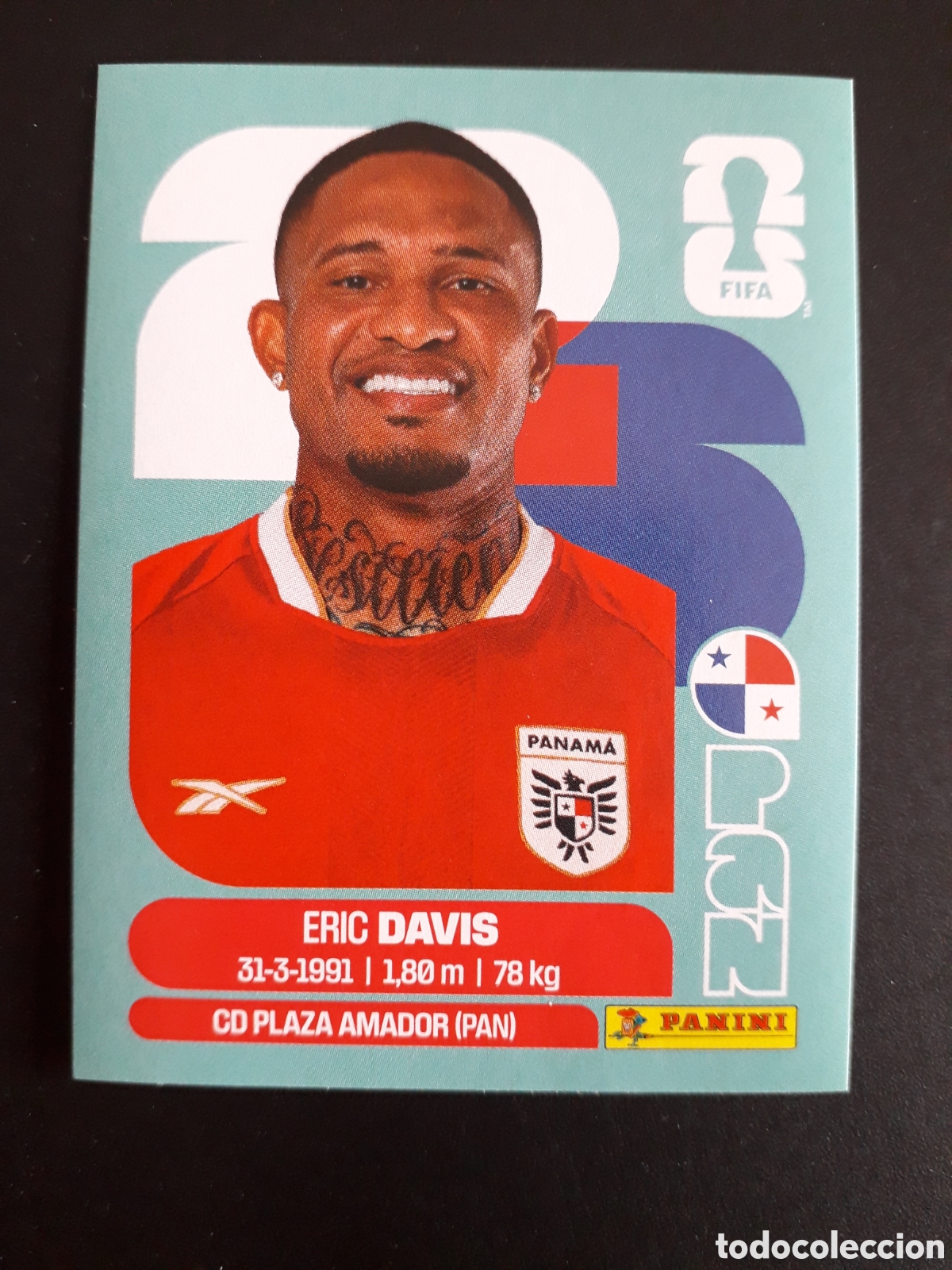 Fu&szlig;ball-Sticker: DAVIS PANAM&Aacute; PAN 7 MUNDIAL F&Uacute;TBOL 2026 FIFA WORLD CUP PANINI SIN PEGAR PEDIDO M&Iacute;NIMO 3&euro;
