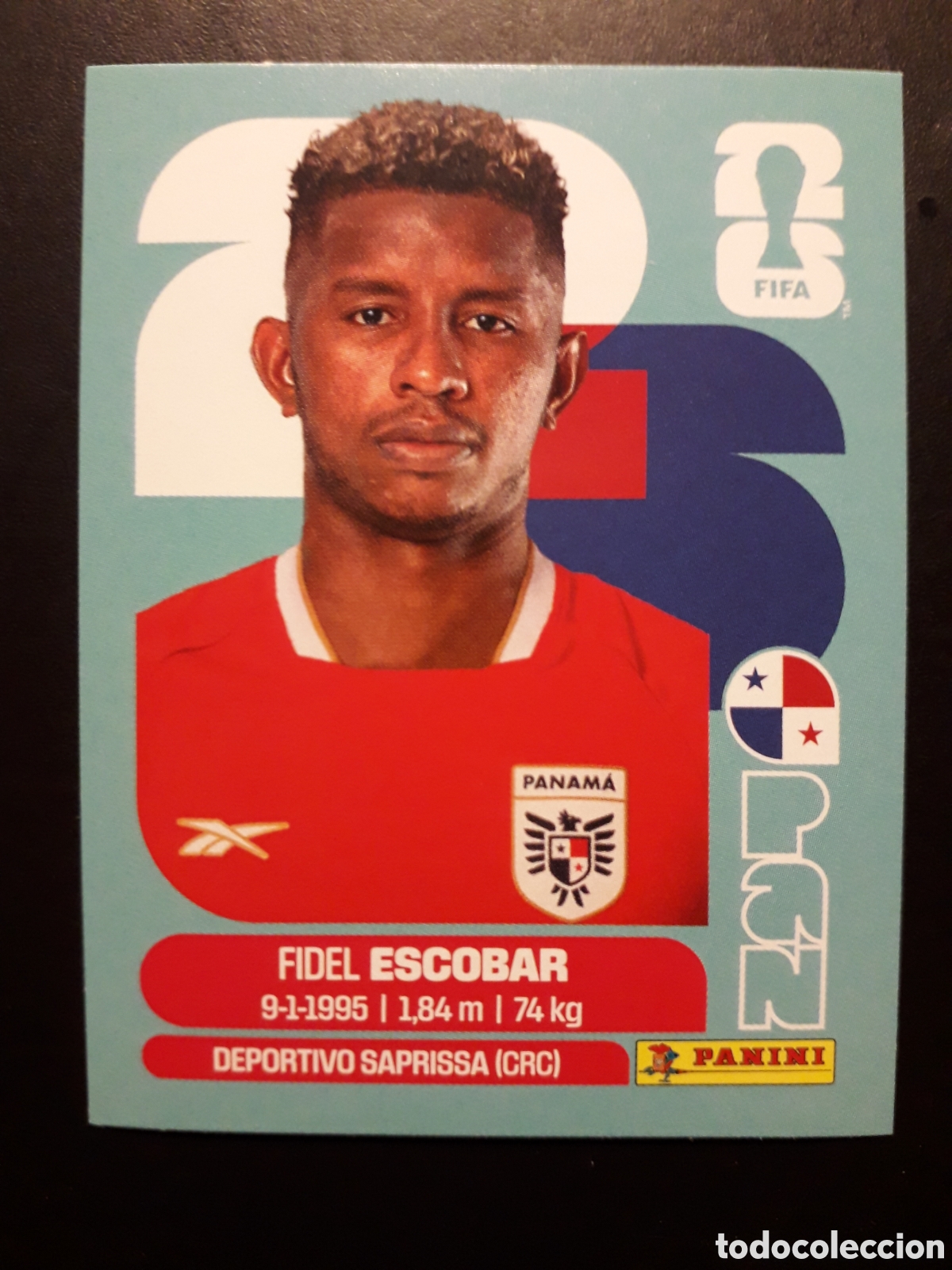 Cromos de f&uacute;tbol: ESCOBAR PANAM&Aacute; PAN 4 MUNDIAL F&Uacute;TBOL 2026 FIFA WORLD CUP PANINI SIN PEGAR PEDIDO M&Iacute;NIMO 3&euro;