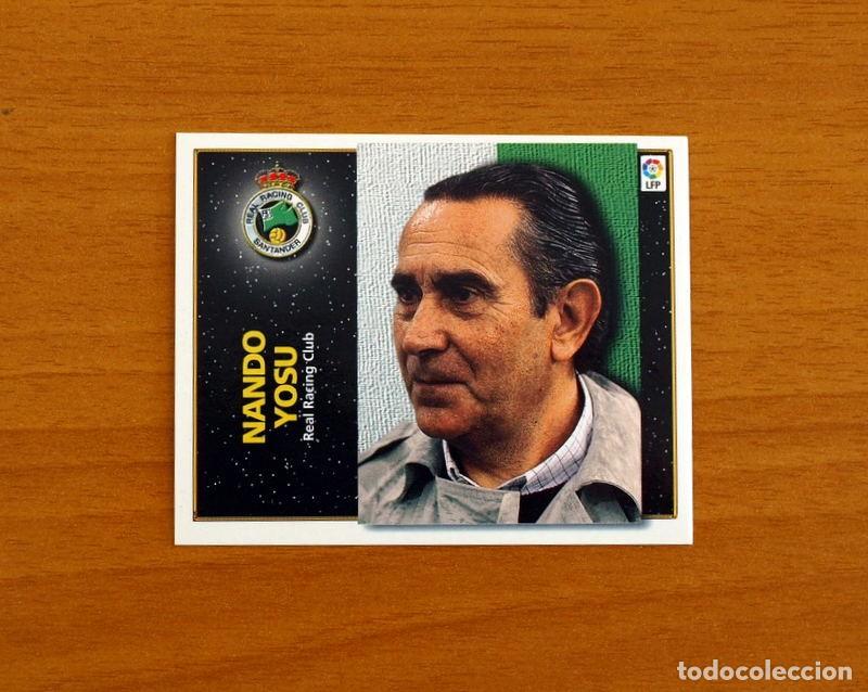 Football Stickers: Racing de Santander - Nando Yosu, Entrenador - Ediciones Este Liga 1998-1999, 98-99 - Nunca pegado