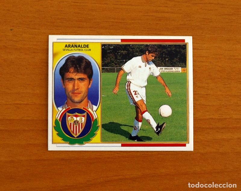 Cromos de f&uacute;tbol: Sevilla - Aranalde - Fichaje n&ordm; 35 - Ediciones Este Liga 1996-1997, 96-97 - Nunca Pegado