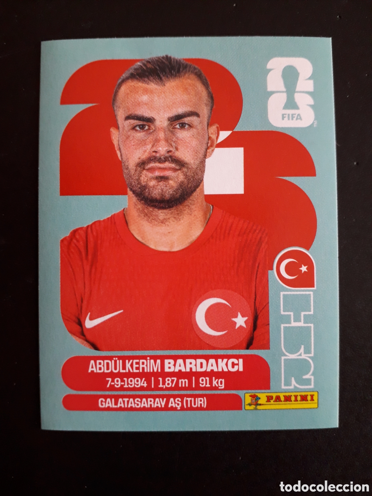 Cromos de f&uacute;tbol: BARDAKCI TURQU&Iacute;A TUR 5 MUNDIAL F&Uacute;TBOL 2026 FIFA WORLD CUP PANINI SIN PEGAR PEDIDO M&Iacute;NIMO 3&euro;