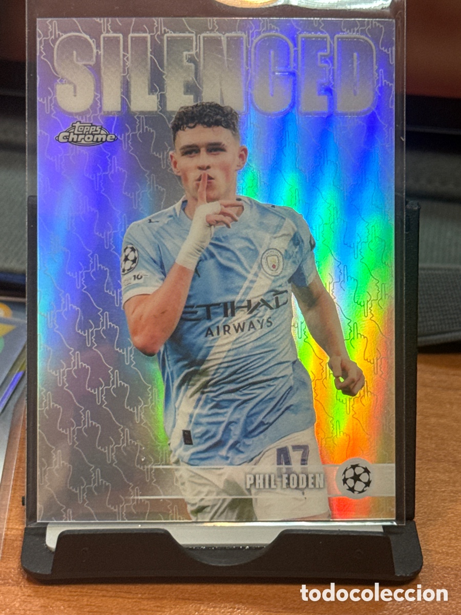 Fu&szlig;ball-Sticker: Phil foden silenced topps finest