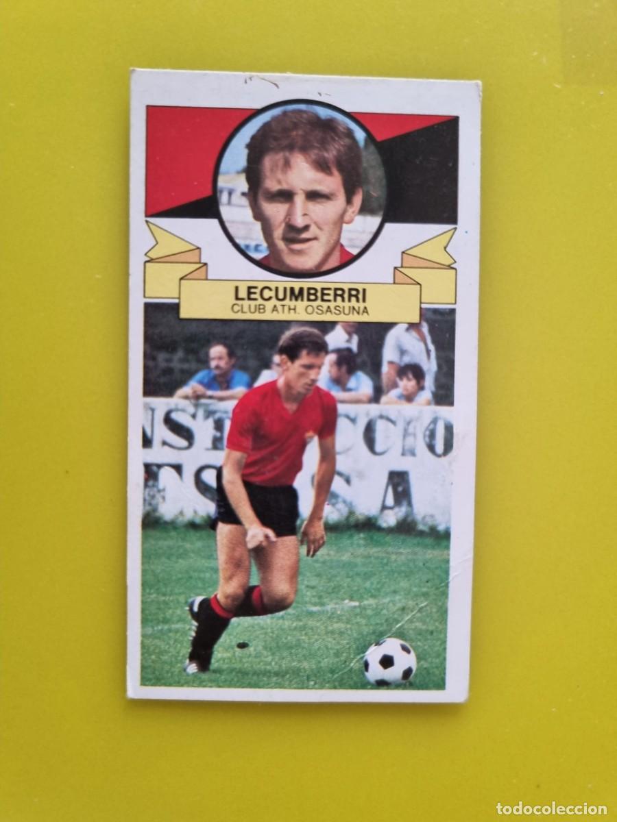 Cromos de f&uacute;tbol: CROMO DE F&Uacute;TBOL LIGA ESTE 85 86 1985 1986 LECUMBERRI DESPEGADO OSASUNA AR926