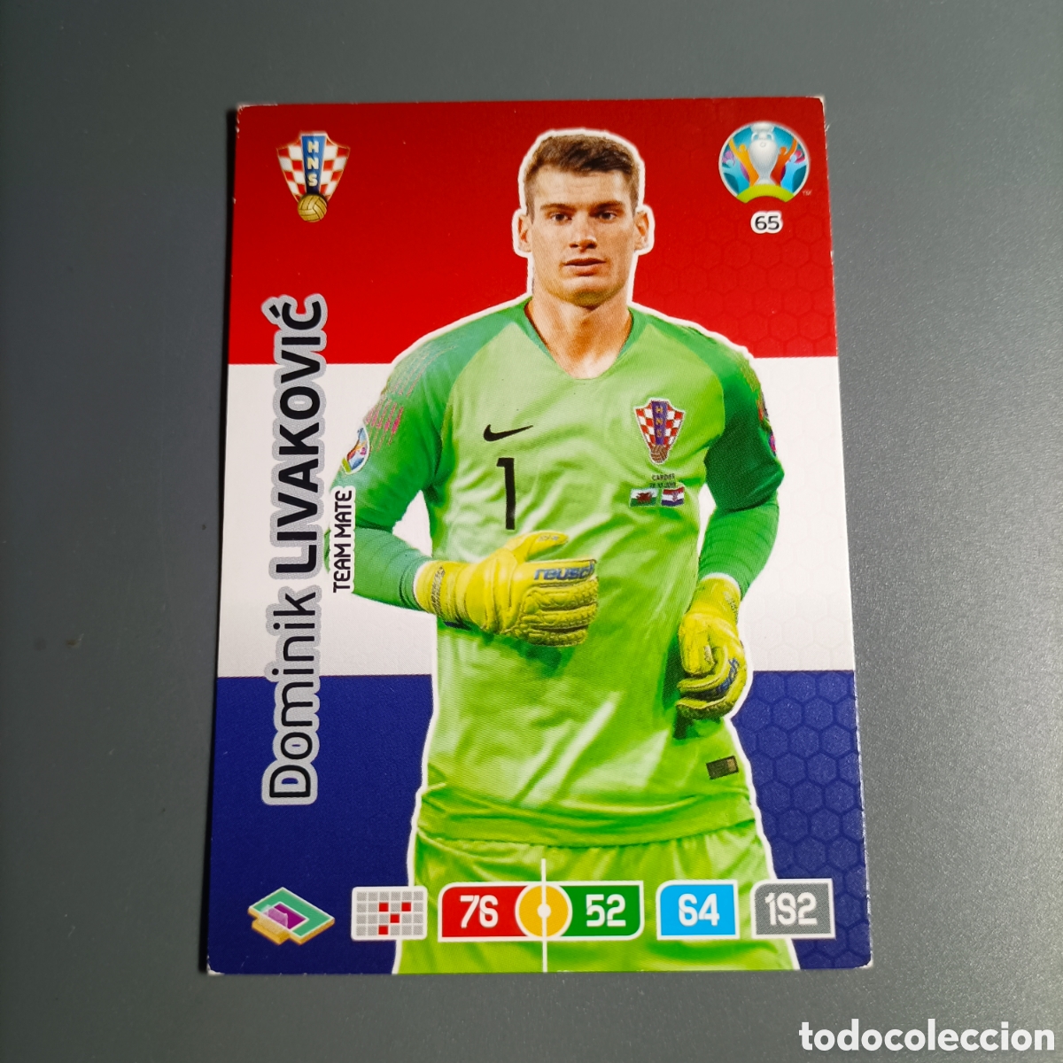 Cromos de f&uacute;tbol: ADRENALYN Euro 2020. (CROACIA) №65 DOMINIK LIVAKIVIC