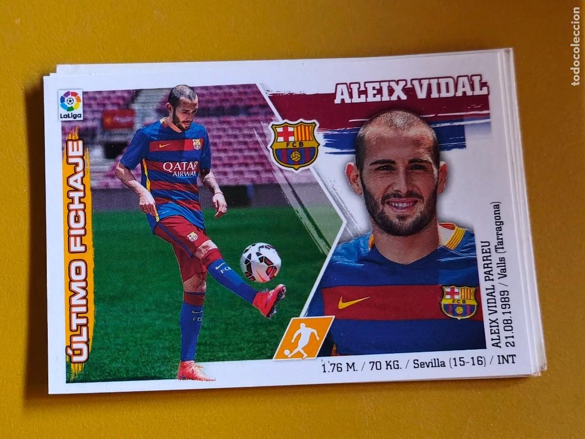 Football Stickers: aleix vidal, liga 2015 16 ultimos fichajes