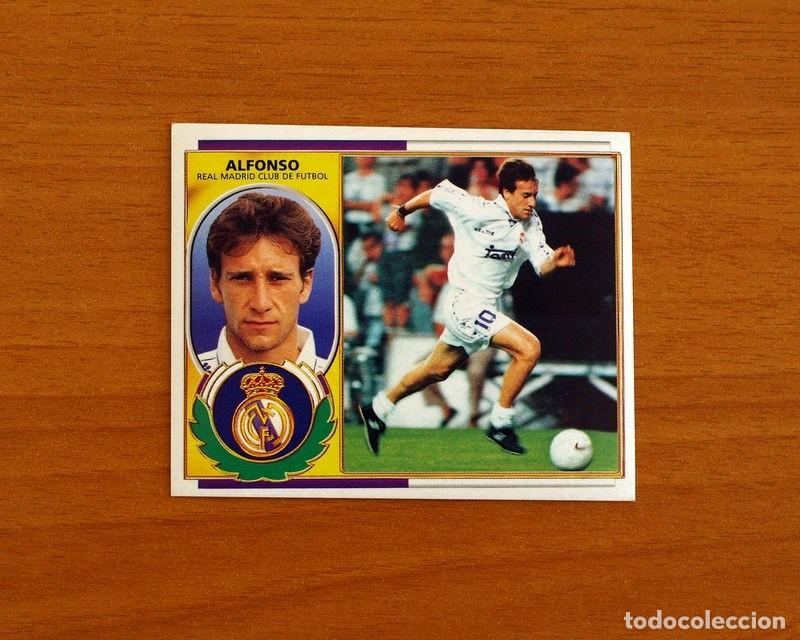 Cromos de f&uacute;tbol: Real Madrid - Alfonso - Baja - Versi&oacute;n - Ediciones Este Liga 1996-1997, 96-97 - Nunca Pegado