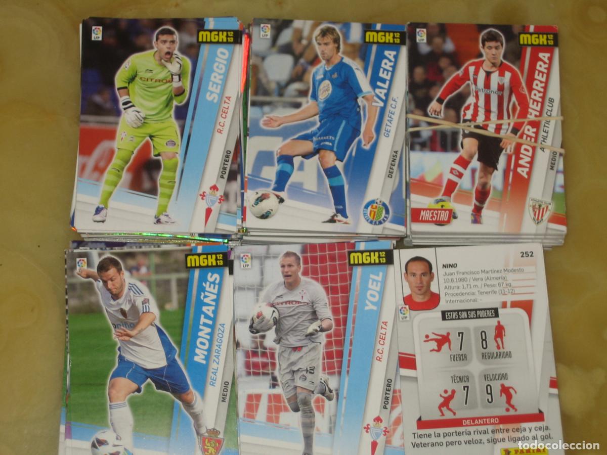 Cartes &agrave; collectionner de Football: LIGA 2012-13 MGK - LOTE DE UNOS 450 CROMOS VARIADOS , ALGUNOS REPETIDOS - BUEN ESTADO
