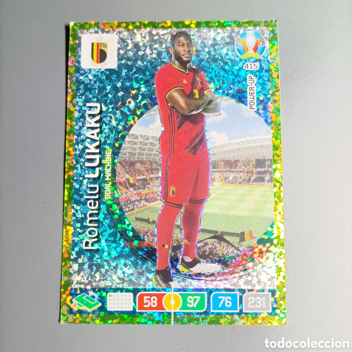 Cromos de f&uacute;tbol: ADRENALYN Euro 2020. (BELGICA) №415 ROMELU LUKAKU