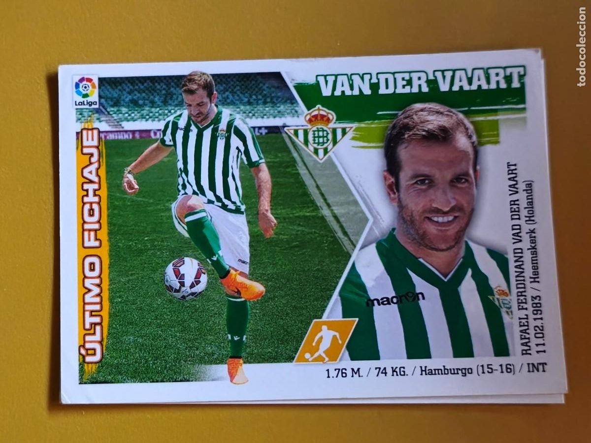 Football Stickers: van der vaart, liga 2015 16 ultimos fichajes