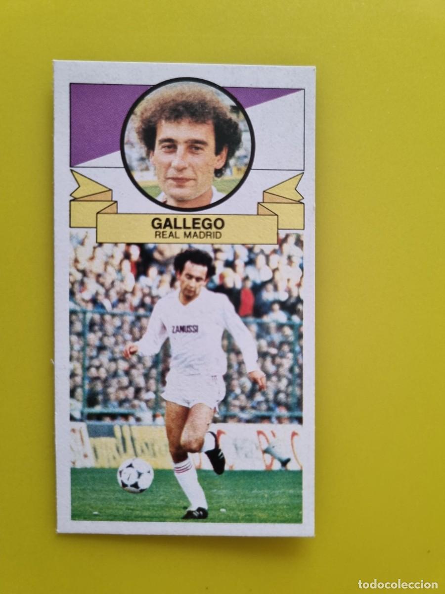 Cromos de f&uacute;tbol: CROMO DE F&Uacute;TBOL LIGA ESTE 85 86 1985 1986 GALLEGO DESPEGADO REAL MADRID AR926