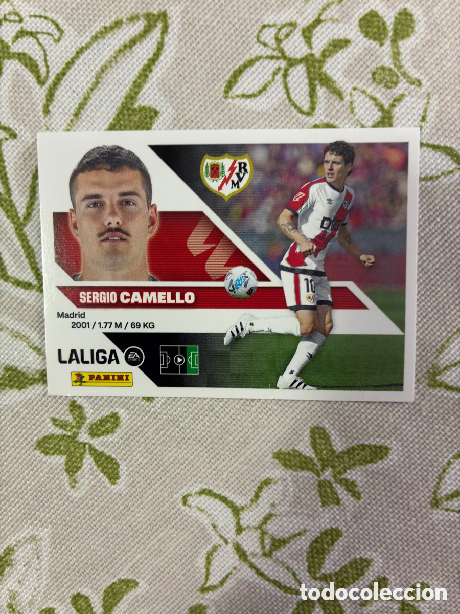 Football Stickers: cromo sergio camello - rayo vallecano - n.&ordm; 19 - este panini liga 2026-27 (con c&oacute;digo digital)