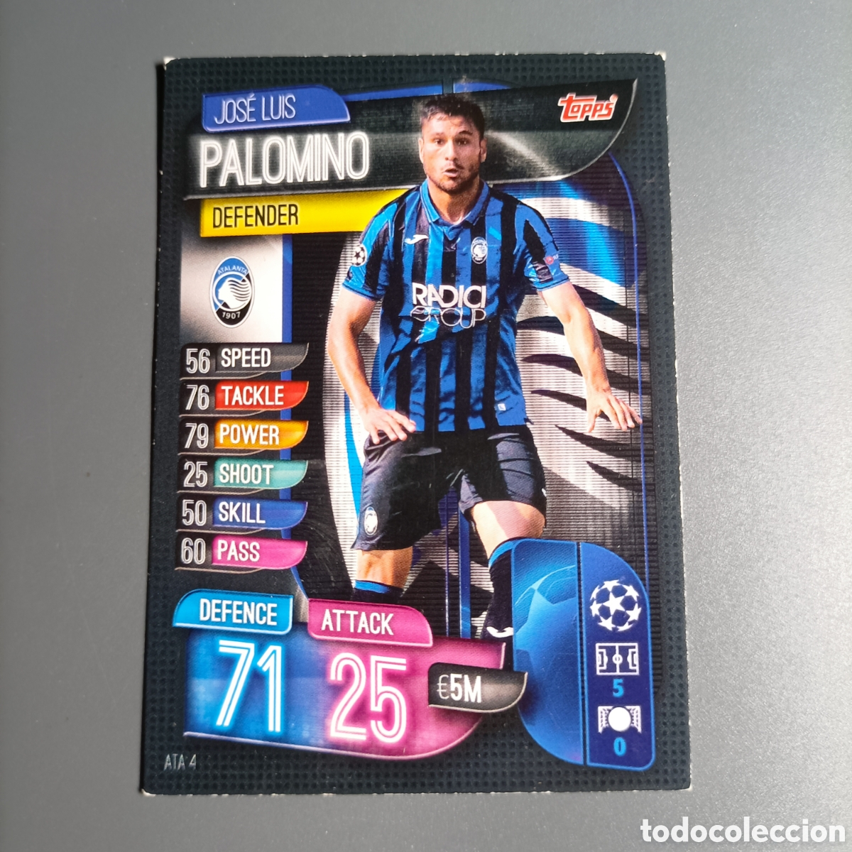 Cromos de f&uacute;tbol: CARTA TOPPS MATCH ATTAX 2019-2020 (ATALANTA BC) №ATA 4 PALOMINO