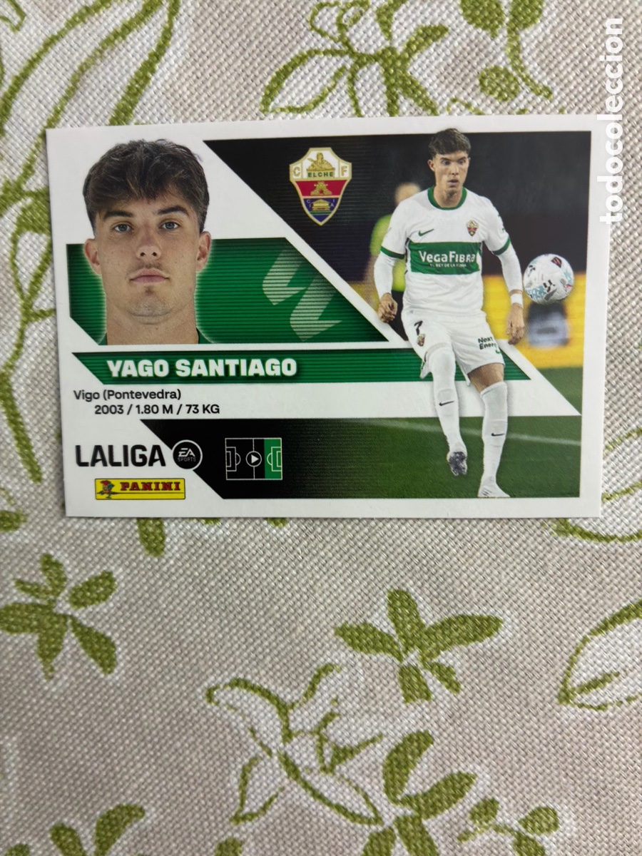 Cromos de f&uacute;tbol: cromo yago santiago - elche cf - n.&ordm; 20 - este panini liga 2026-27