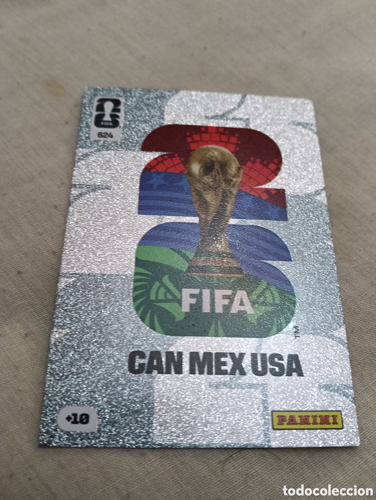 Cromos de f&uacute;tbol: Logo plata del mundial Adrenalyn World Cup 2026