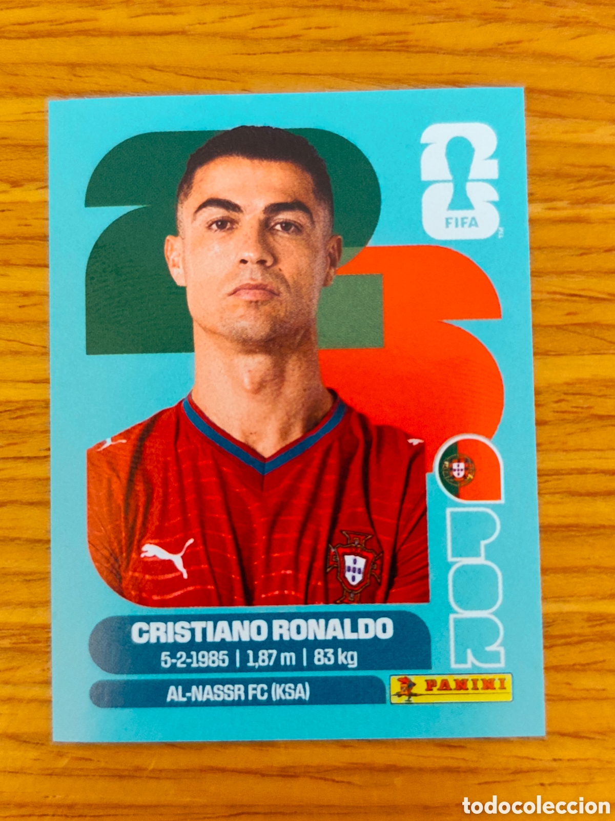 Cromos de f&uacute;tbol: Cromo sticker Panini Mundial 2026 Cristiano Ronaldo