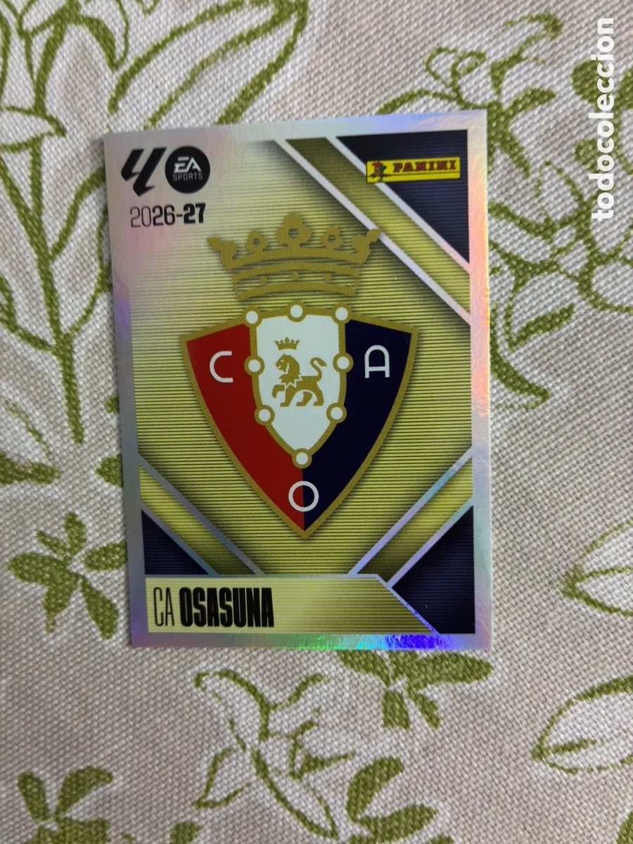 Cromos de f&uacute;tbol: cromo escudo ca osasuna - n.&ordm; 1 - metalizado - este panini liga 2026-27