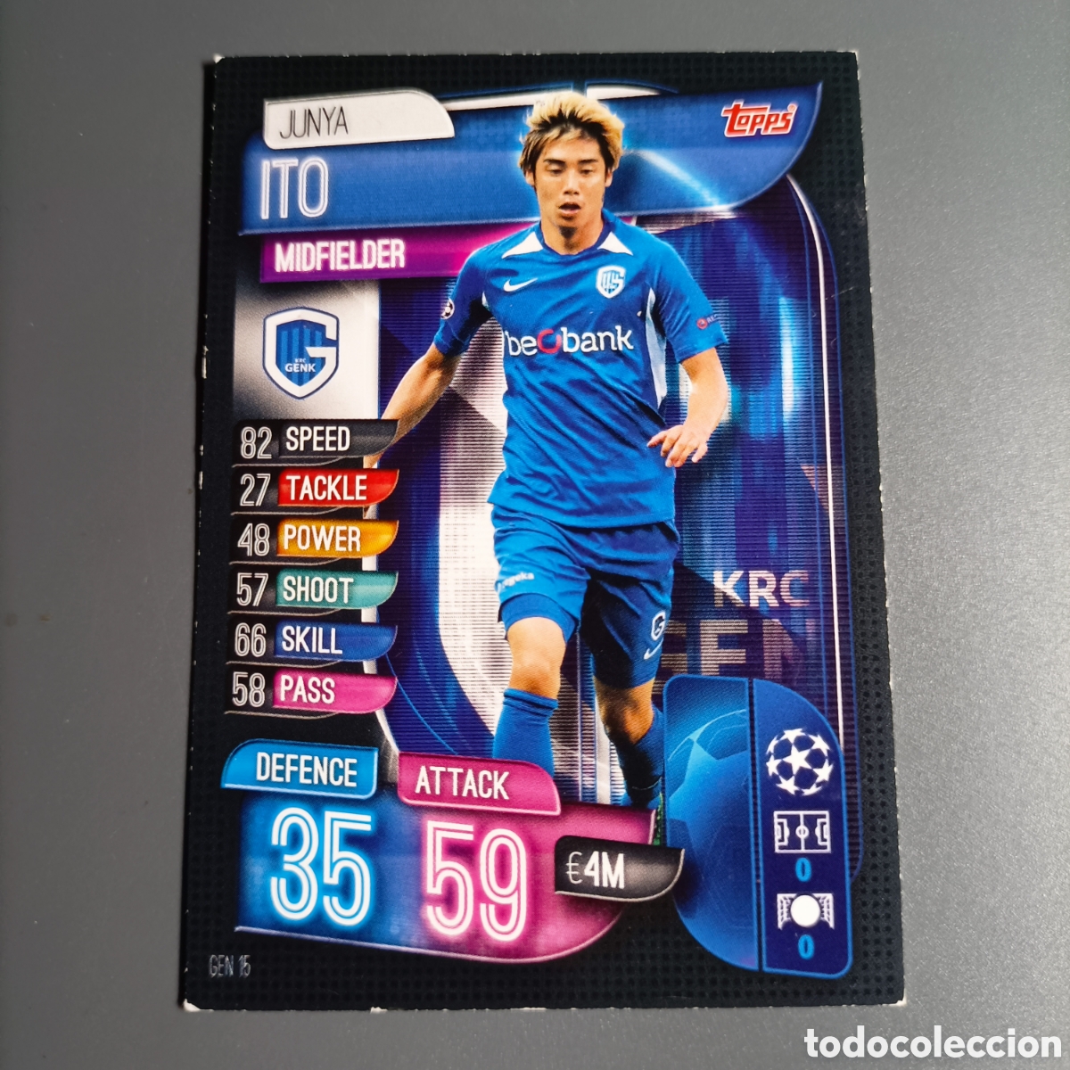 Cromos de f&uacute;tbol: CARTA TOPPS MATCH ATTAX 2019-2020 (KRC GENK) №GEN 15 ITO