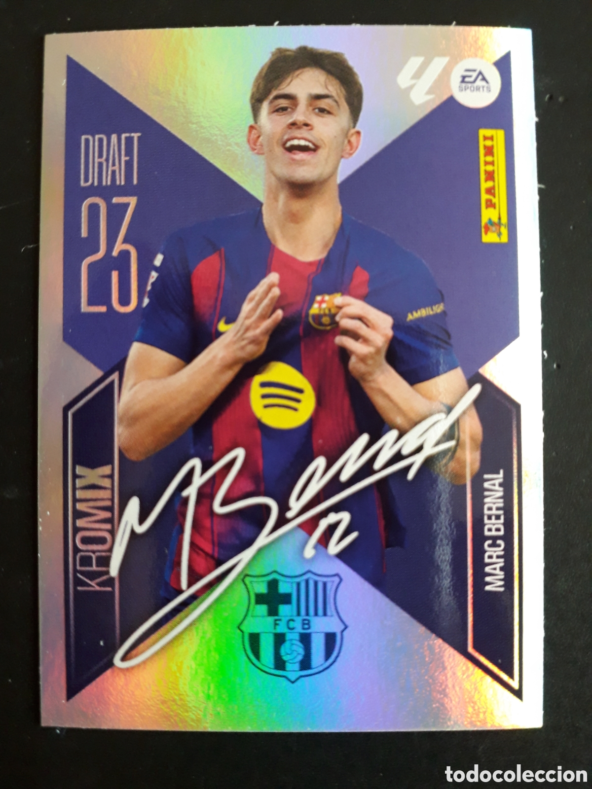 Cromos de f&uacute;tbol: MARC BERNAL FC BARCELONA DRAFT 23 KROMIX N&deg; K15 ED ESTE 2026 2027 26 27 SIN PEGAR PEDIDO M&Iacute;NIMO 3&euro;.