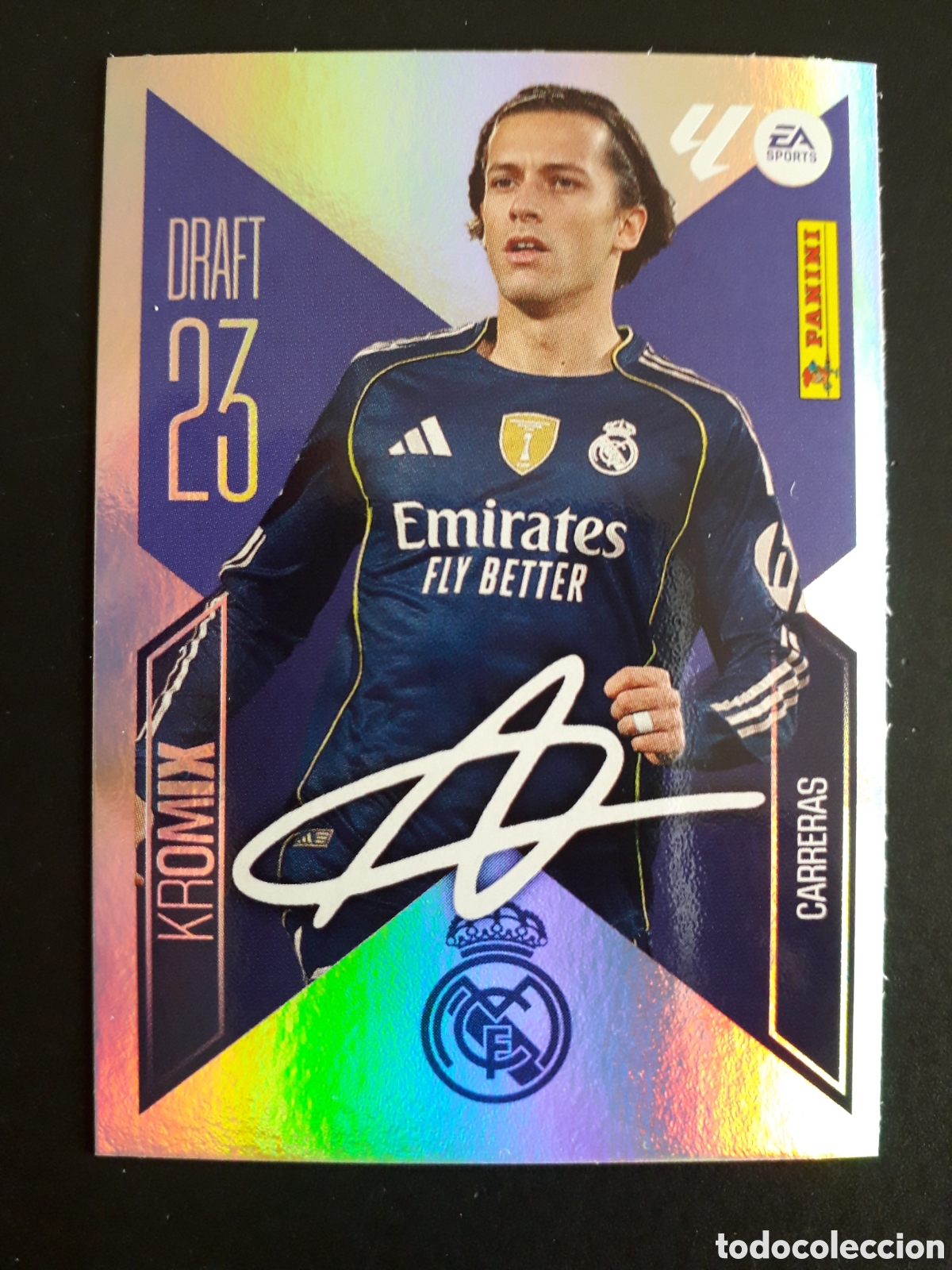 Cromos de f&uacute;tbol: CARRERAS, REAL MADRID DRAFT 23 KROMIX N&deg; K5 ED ESTE 2026 2027 26 27 SIN PEGAR PEDIDO M&Iacute;NIMO 3&euro;