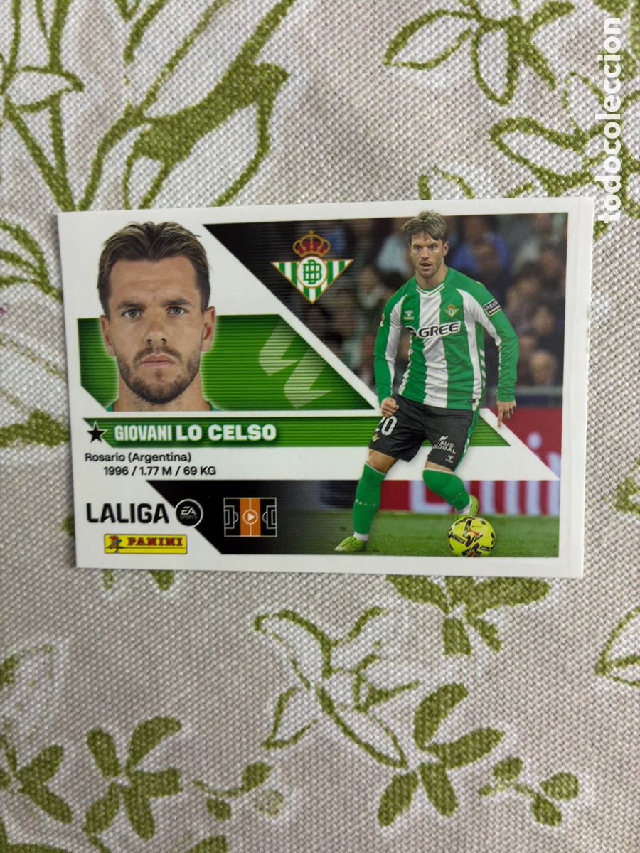 Cromos de f&uacute;tbol: cromo giovani lo celso - real betis - n.&ordm; 14 - este panini liga 2026-27