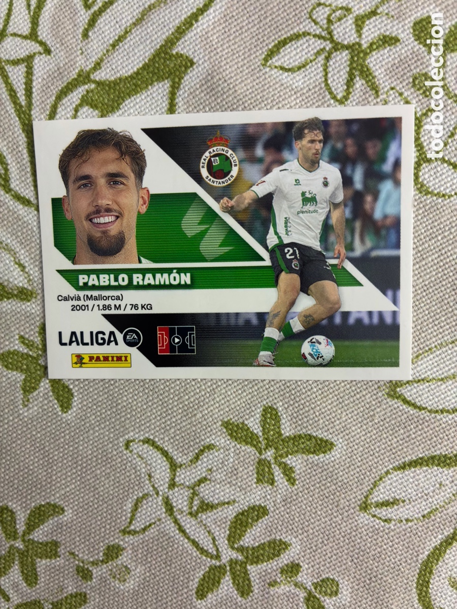 Cromos de f&uacute;tbol: cromo pablo ram&oacute;n - real racing club - n.&ordm; 6 bis (coloca) - este panini liga 2026-27
