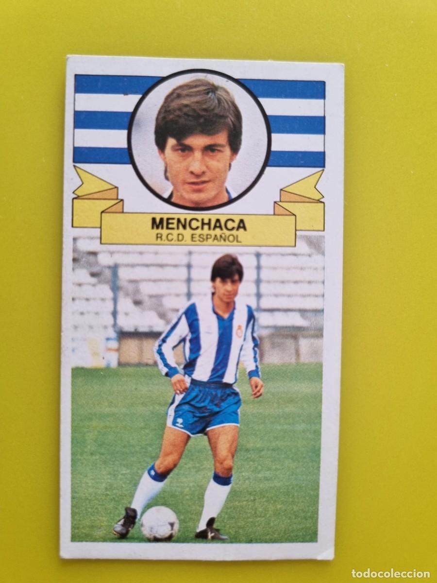 Cromos de f&uacute;tbol: CROMO LIGA ESTE 85 86 1985 1986 MENCHACA DESPEGADO RCD ESPA&Ntilde;OL FICHAJES N&ordm;21 AR926