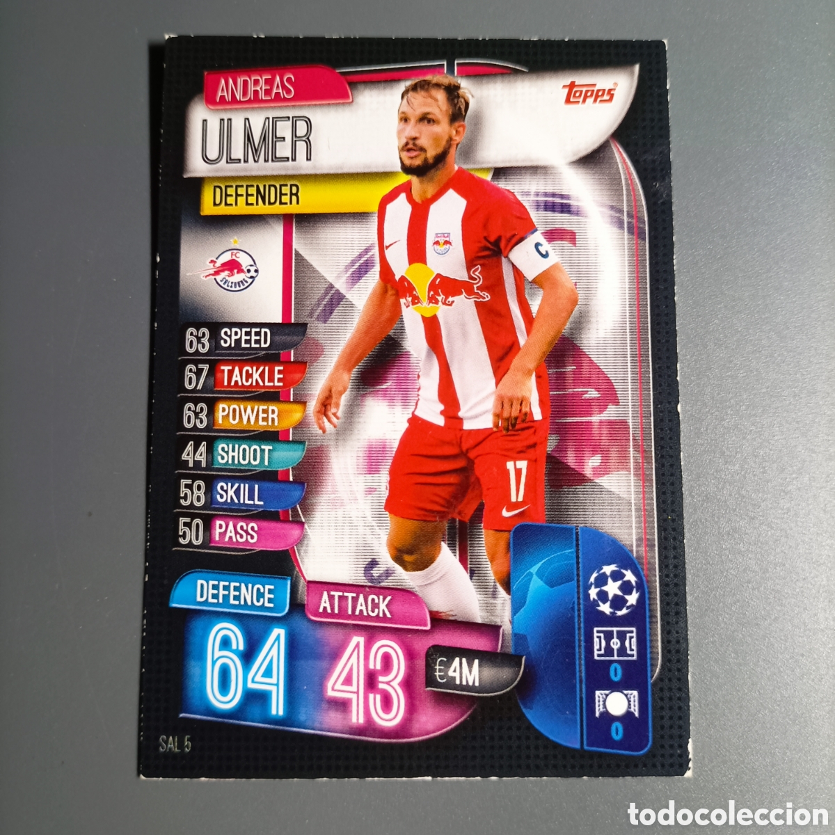 Cromos de f&uacute;tbol: CARTA TOPPS MATCH ATTAX 2019-2020 (FC SALZBURG) ULMER