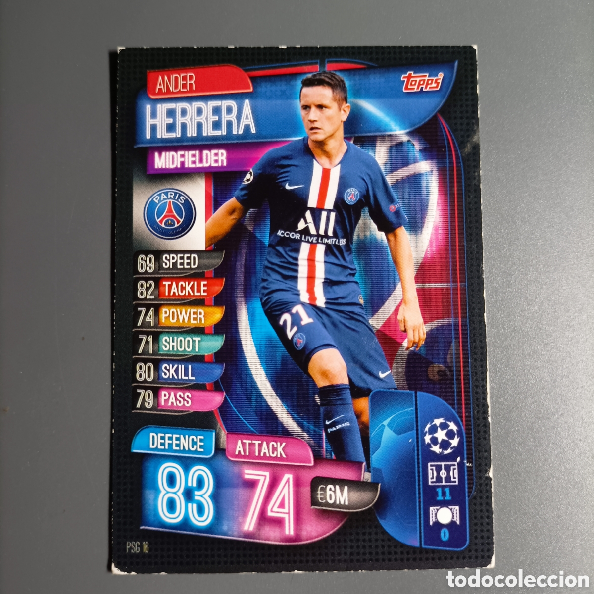 Cromos de f&uacute;tbol: CARTA TOPPS MATCH ATTAX 2019-2020 (PARIS SAINT-GERMAIN) HERRERA
