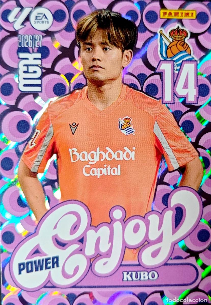 Cromos de f&uacute;tbol: 384P 384 P Kubo - Real Sociedad - ENJOY POWER - PANINI Megacracks MGK 2026 2027 26 27