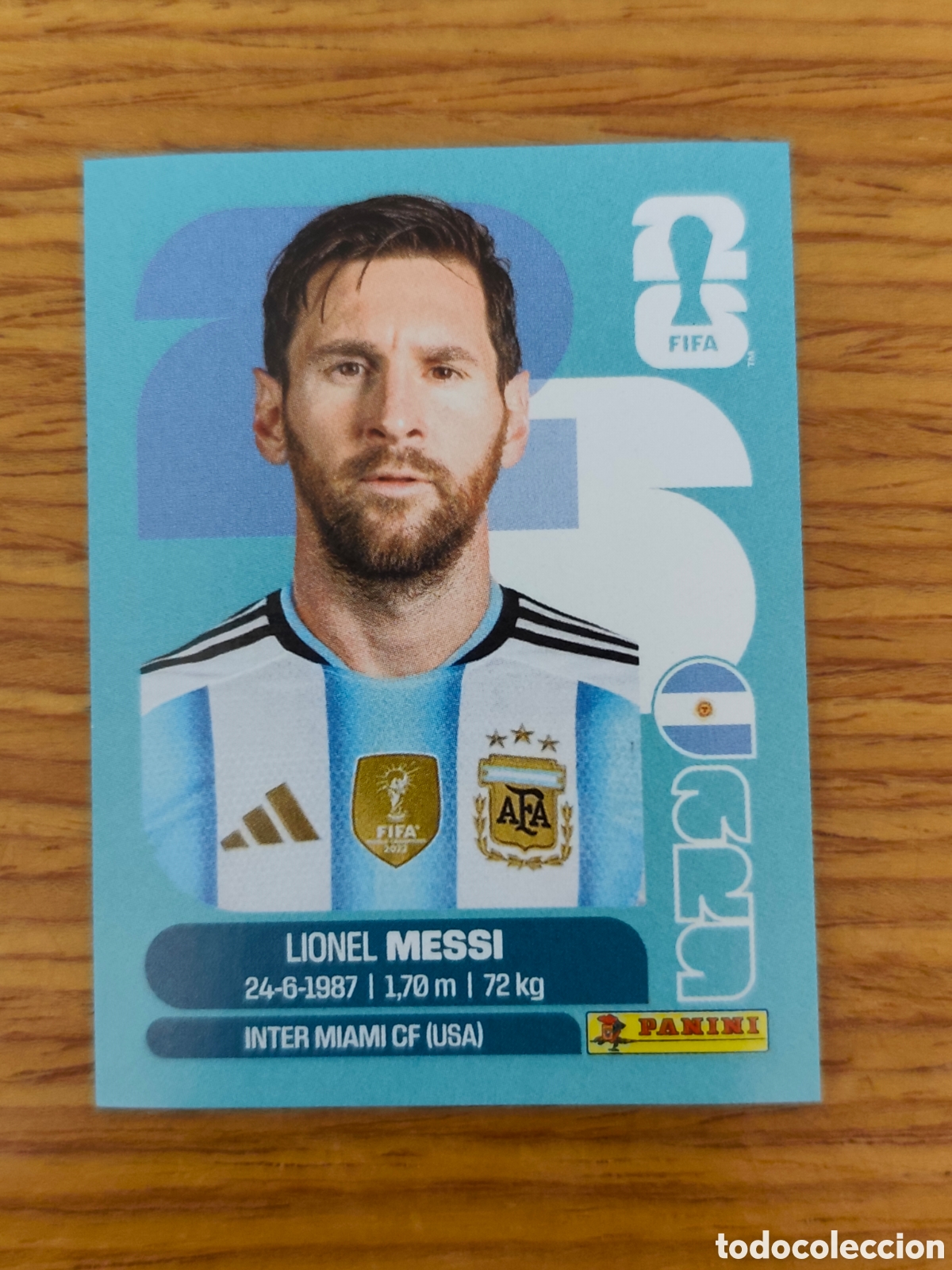 Cromos de f&uacute;tbol: Cromo sticker Panini Mundial 2026 Lionel Messi Argentina