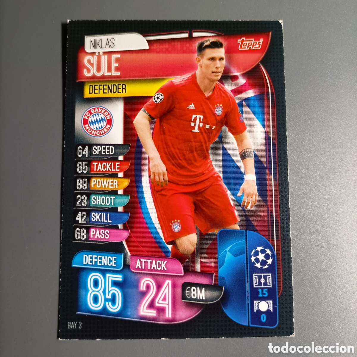 Cromos de f&uacute;tbol: CARTA TOPPS MATCH ATTAX 2019-2020 (FC BAYERN M&Uuml;NCHEN) S&Uuml;LE
