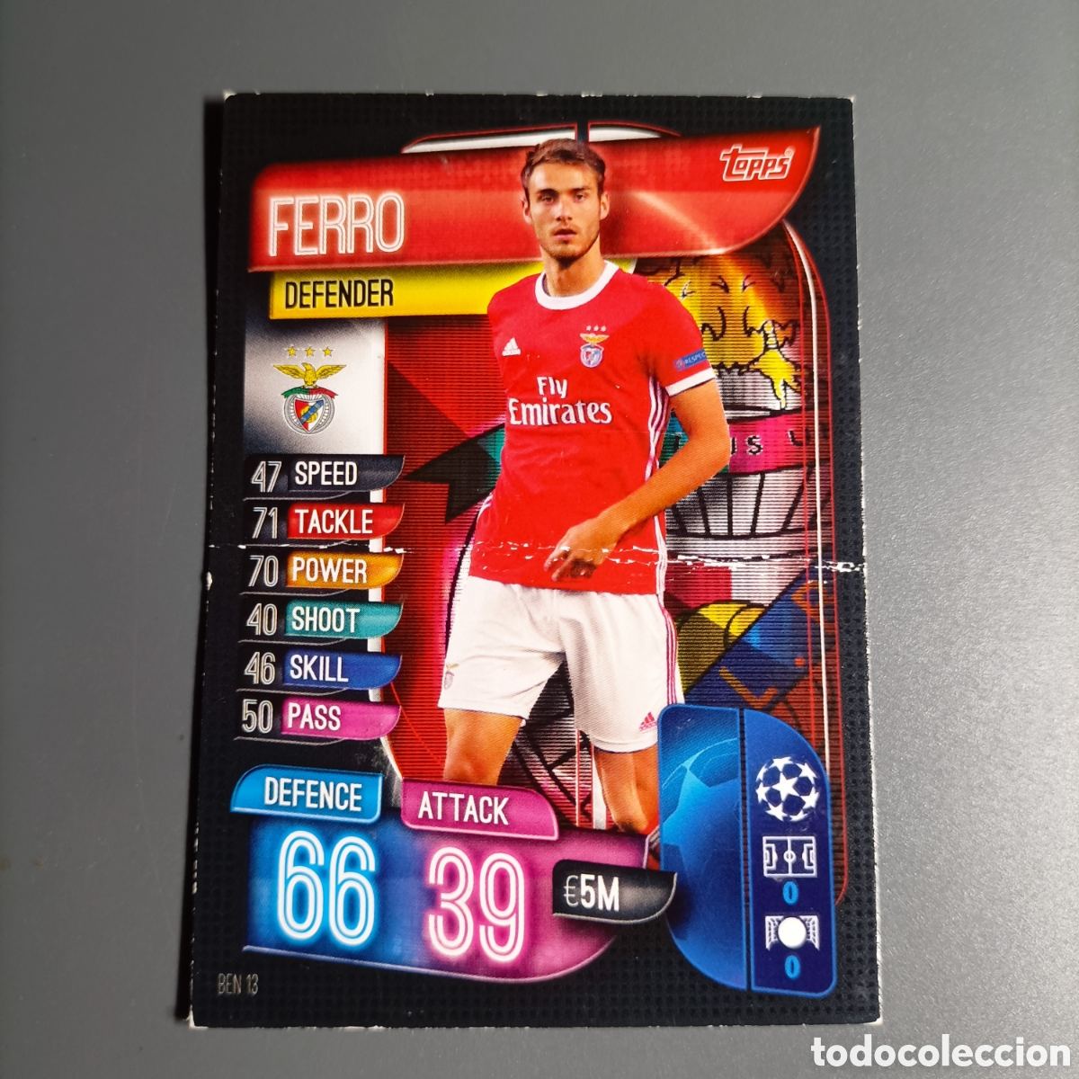 Cromos de f&uacute;tbol: CARTA TOPPS MATCH ATTAX 2019-2020 (SL BENFICA) FERRO