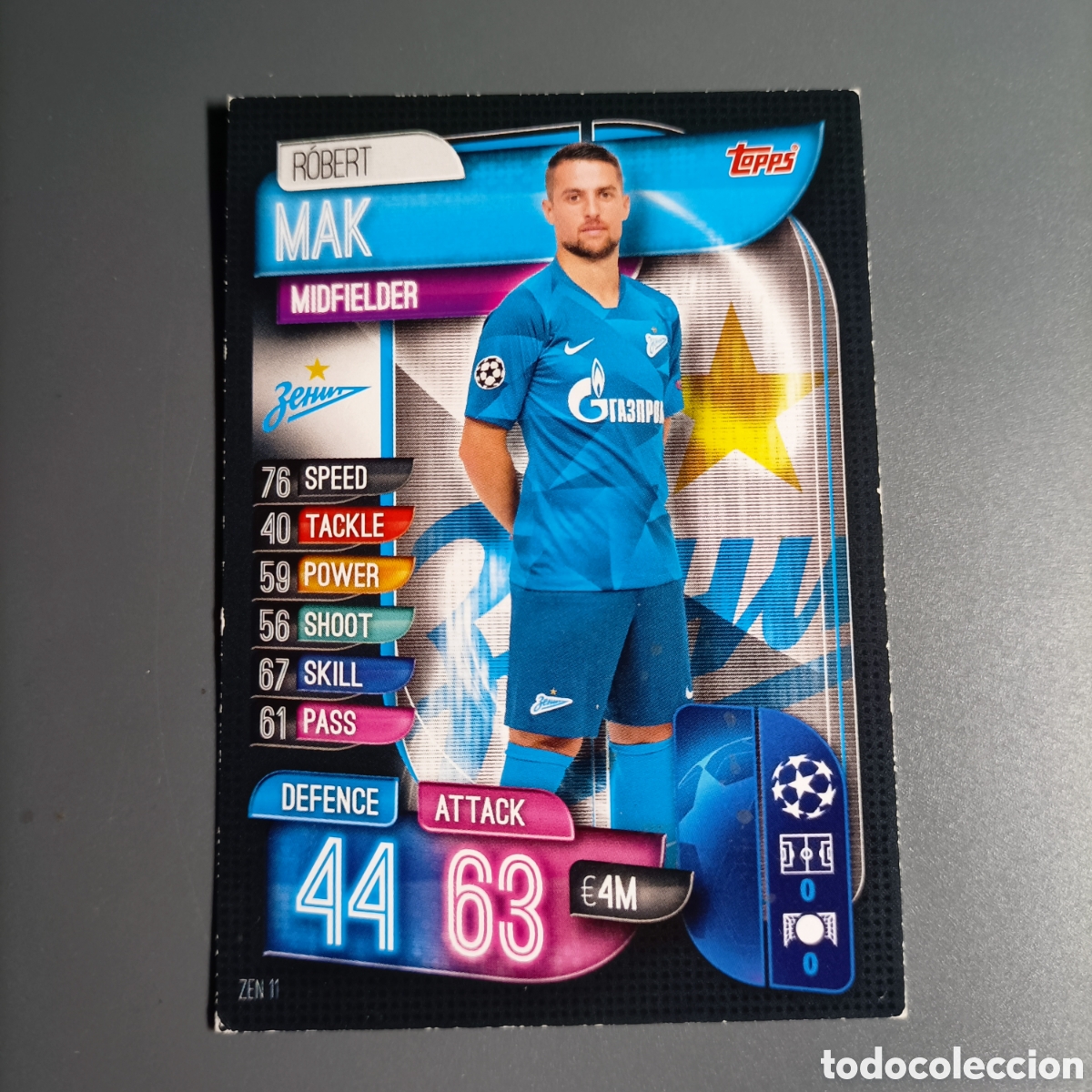 Cromos de f&uacute;tbol: CARTA TOPPS MATCH ATTAX 2019-2020 (FOOTBAL CLUB ZENIT) MAK