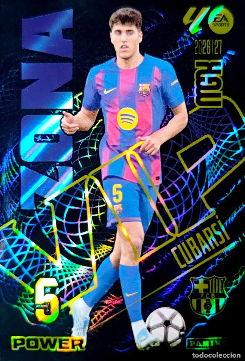 Cromos de f&uacute;tbol: 391 P 391P Pau Cubarsi - FC Barcelona - ZONA VIP POWER - PANINI Megacracks MGK 2026 2027 26 27