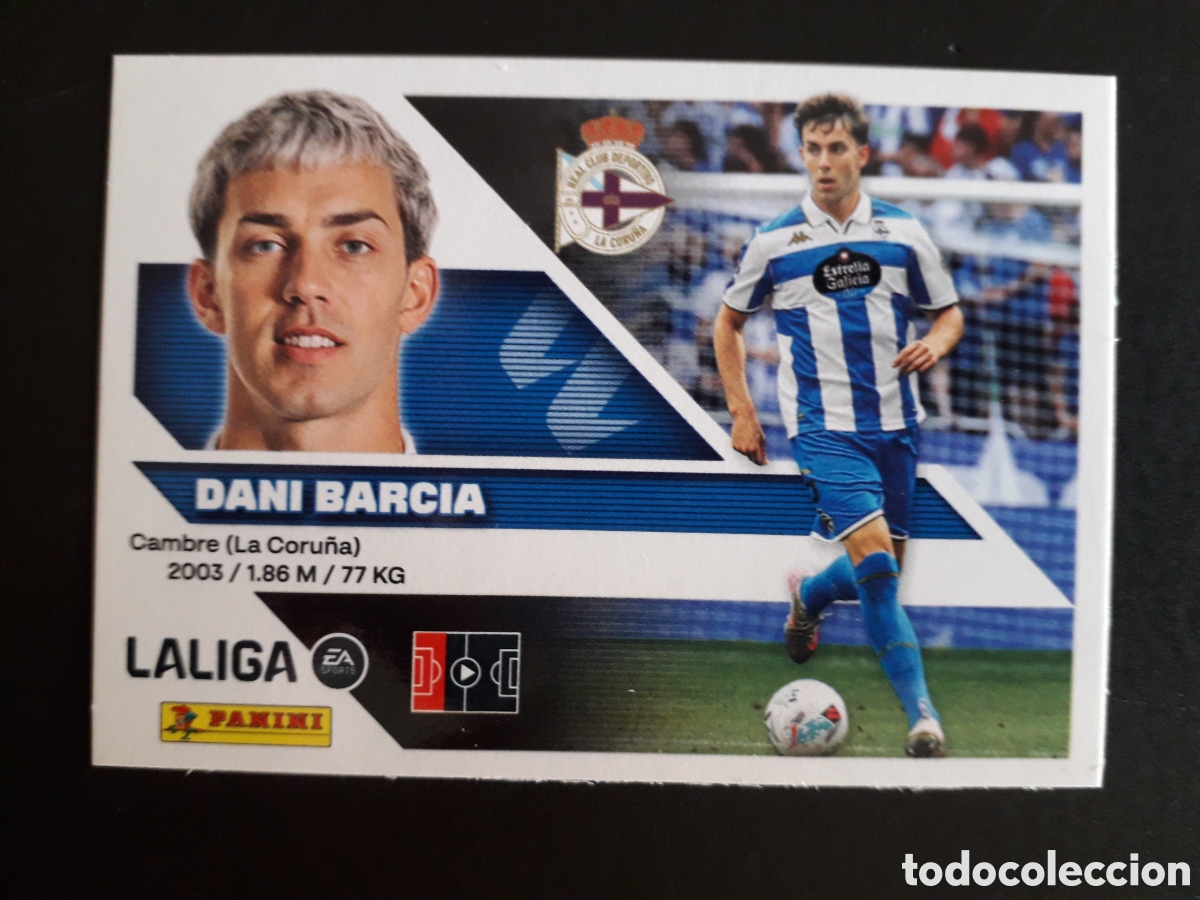 Cromos de f&uacute;tbol: DANI BARCIA DEPORTIVO DE LA CORU&Ntilde;A N&deg; 8 ED ESTE 2026 2027 26 27 SIN PEGAR PEDIDO M&Iacute;NIMO 3&euro;.