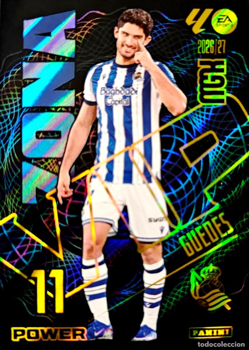 Cromos de f&uacute;tbol: 395 P 395P Guedes - Real Sociedad - ZONA VIP POWER - PANINI Megacracks MGK 2026 2027 26 27