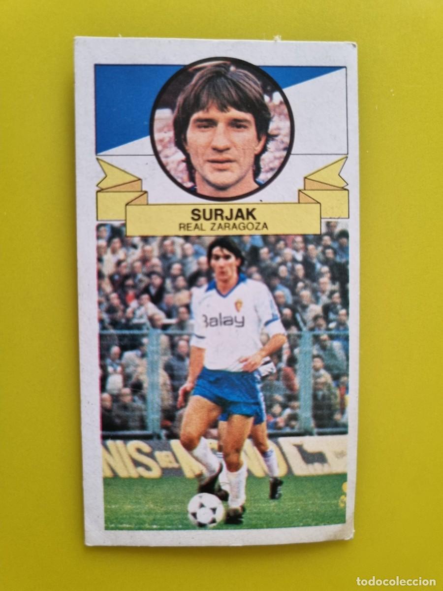 Cromos de f&uacute;tbol: CROMO DE FUTBOL LIGA ESTE 85 86 1985 1986 SURJAK DESPEGADO REAL ZARAGOZA AR926