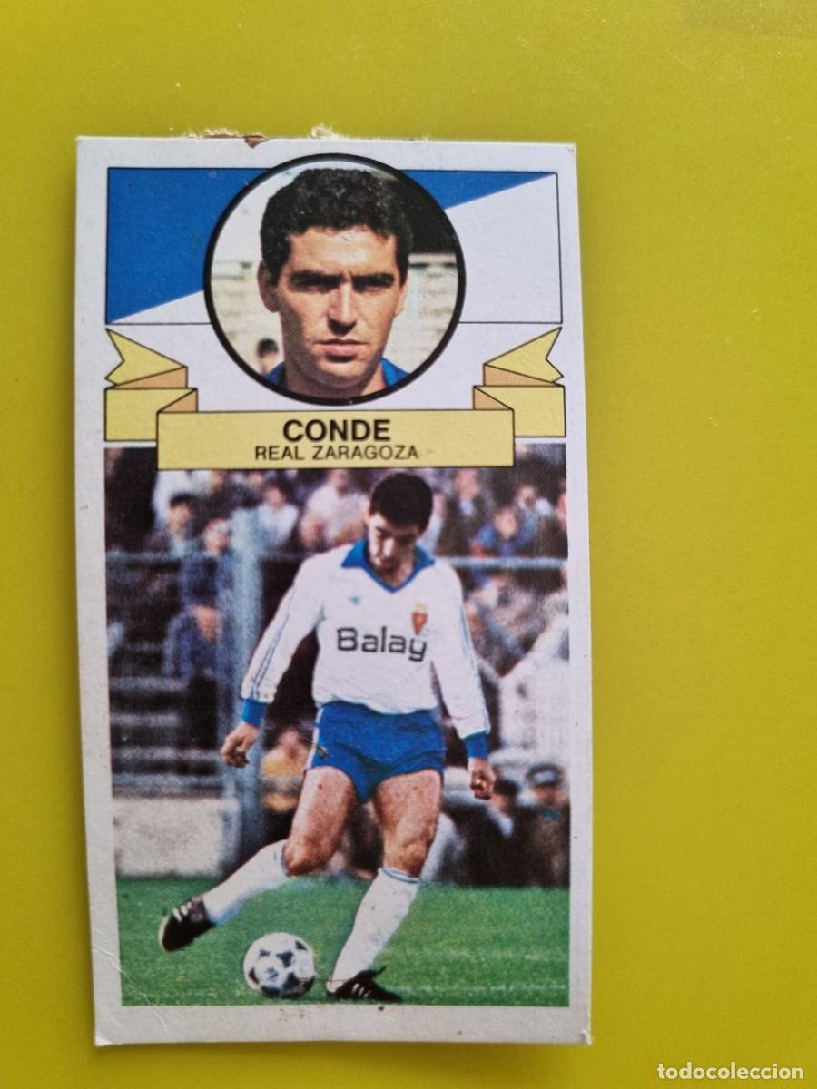 Cromos de f&uacute;tbol: CROMO DE FUTBOL LIGA ESTE 85 86 1985 1986 CONDE DESPEGADO REAL ZARAGOZA AR926