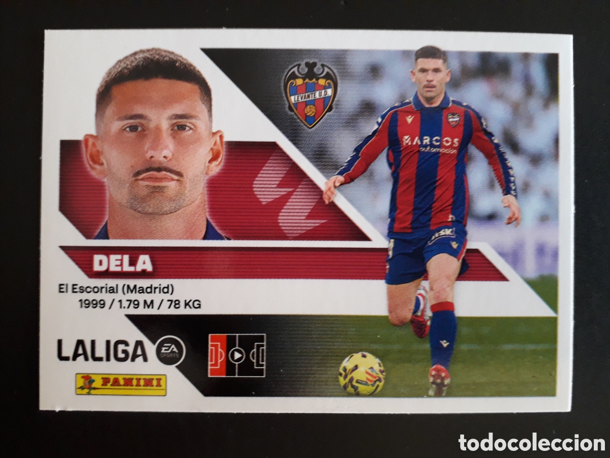 Cromos de f&uacute;tbol: DELA LEVANTE N&deg; 7 ED ESTE 2026 2027 26 27 SIN PEGAR PEDIDO M&Iacute;NIMO 3&euro;