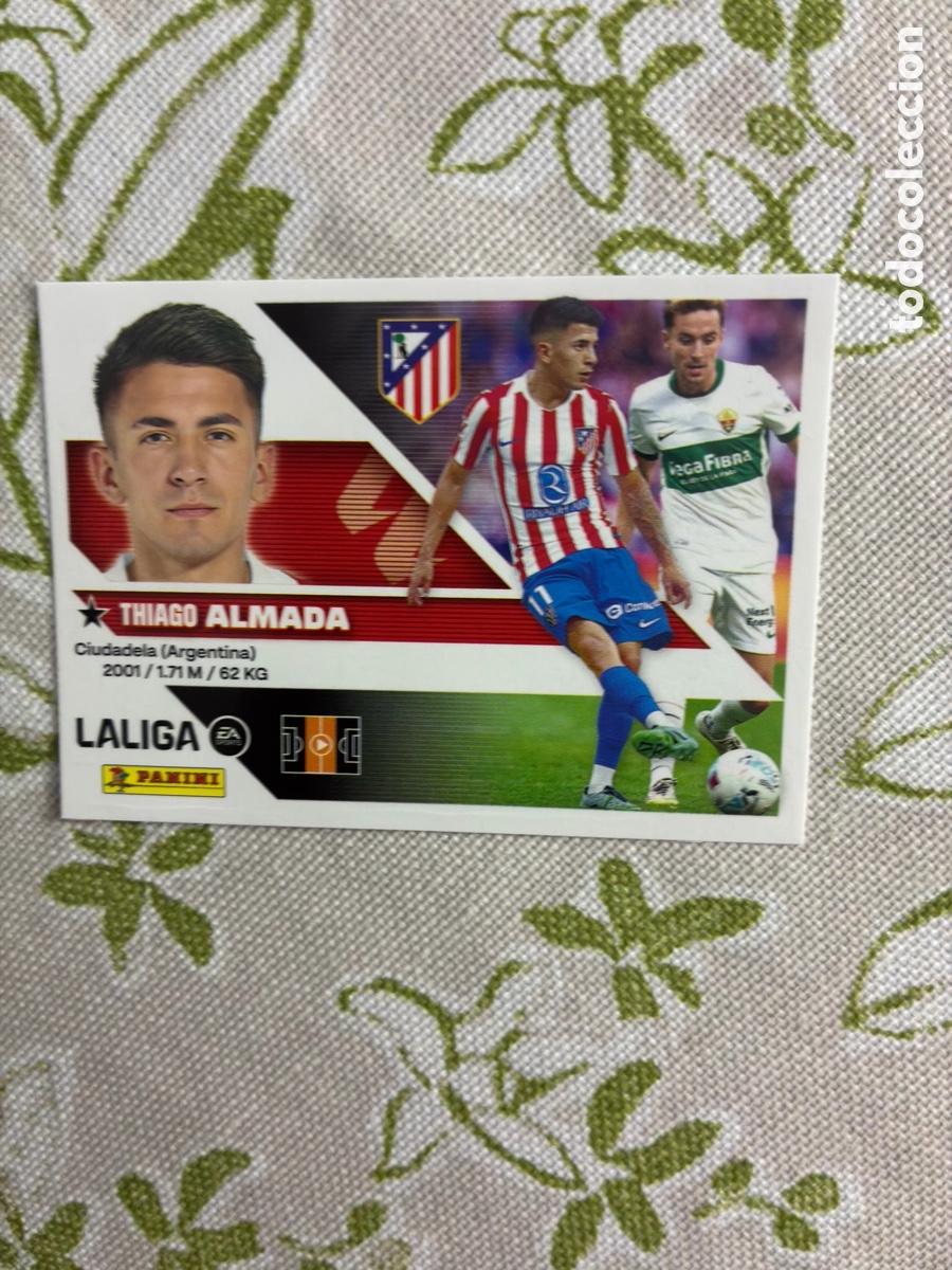 Cromos de f&uacute;tbol: cromo thiago almada - atl&eacute;tico de madrid - n.&ordm; 16 - este panini liga 2026-27